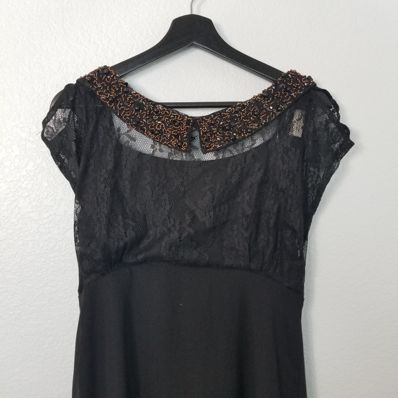 Pins and Needles Midi Dress Embellished Collar - Picture 3 of 8